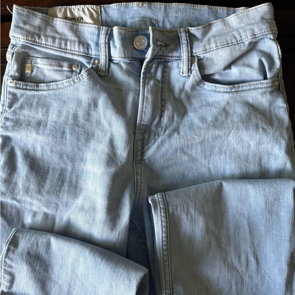 H&M Slim Fit Skinny Sz 30x32 Coupe Etroite Lt Blue Jeans